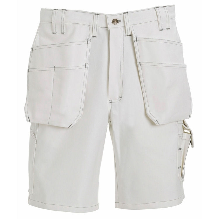 Blaklader 1911 Painter shorts with stretch X1900  WhiteBlack  Order  Uniform UK Ltd